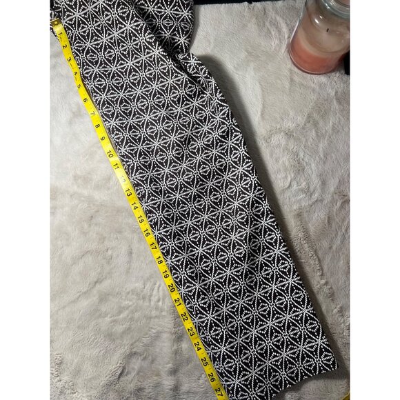 Tory Burch Geometric Print Womens Golf Pants Size 10 Brown & White Cotton Blend - Picture 12 of 13